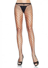 Industrial Black Silver Spandex Net Pantyhose Hosiery One Size Hosiery